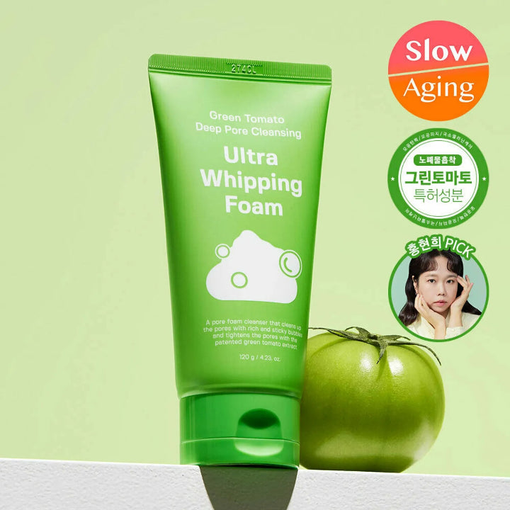 SUNGBOON EDITOR Green Tomato Deep Pore Cleansing Ultra Whipping Foam 120g