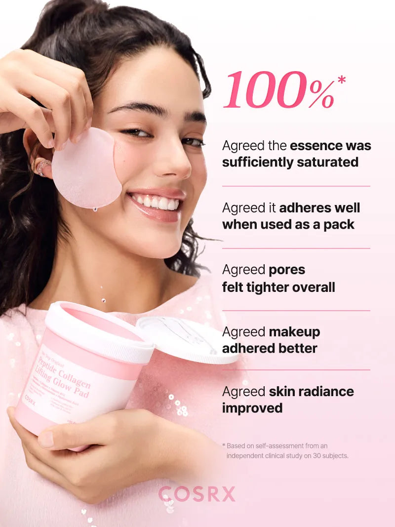 Cosrx One Step Original Peptide Collagen Lifting Glow Pad 100ea