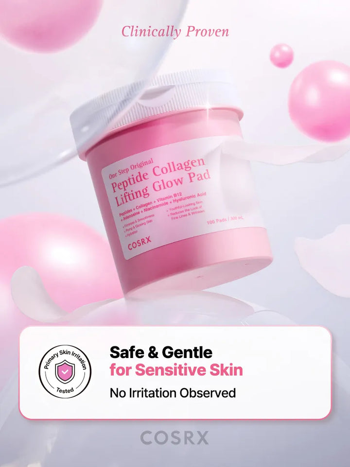 Cosrx One Step Original Peptide Collagen Lifting Glow Pad 100ea
