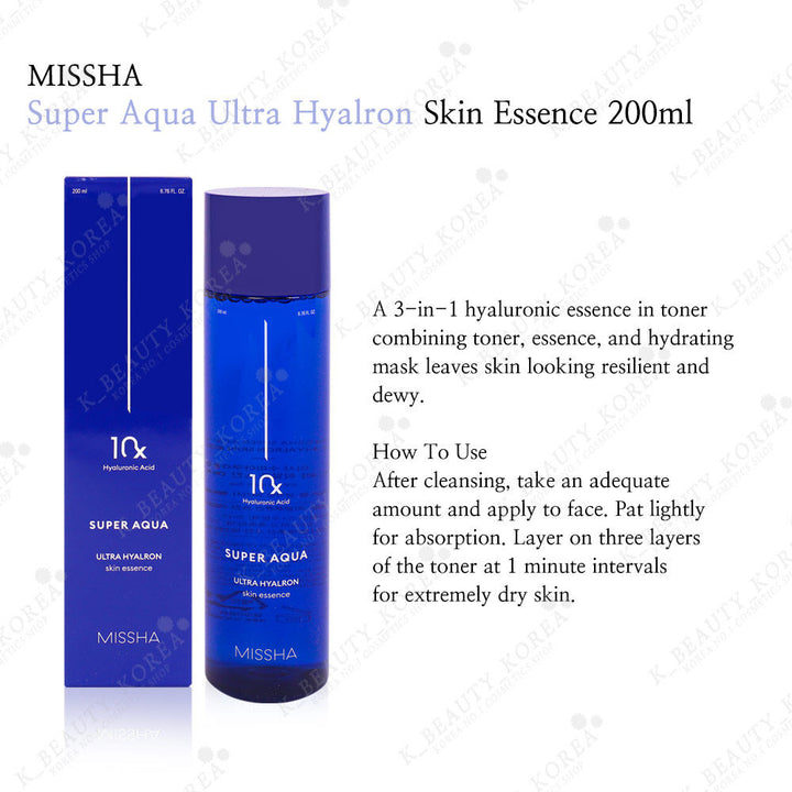 Missha Super Aqua Ultra Hyalron Skin Essence 200ml