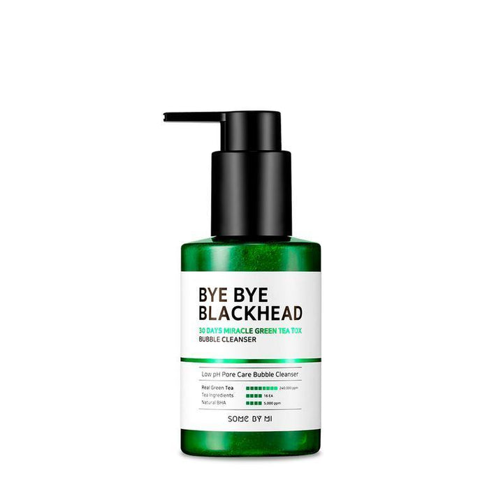Some By Mi BYE BYE BLACKHEAD 30 DAYS MIRACLE GREEN TEA TOX BUBBLE CLEANSER 120g