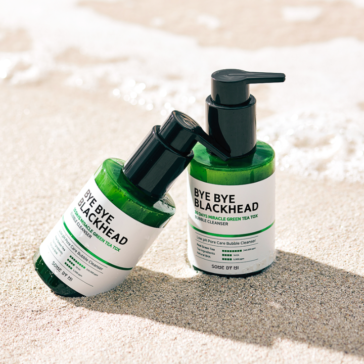 Some By Mi BYE BYE BLACKHEAD 30 DAYS MIRACLE GREEN TEA TOX BUBBLE CLEANSER 120g