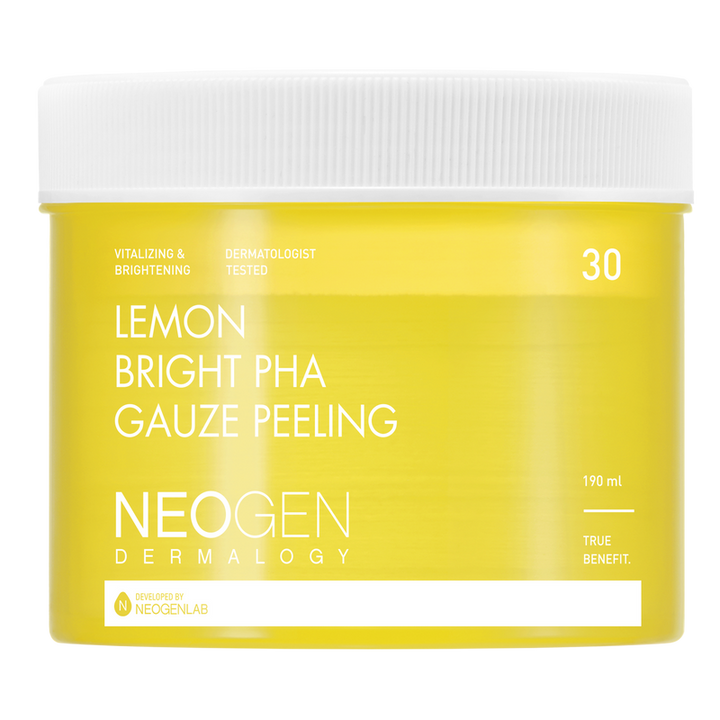 Neogen DERMALOGY LEMON BRIGHT PHA GAUZE PEELING 190ML (30 PADS)