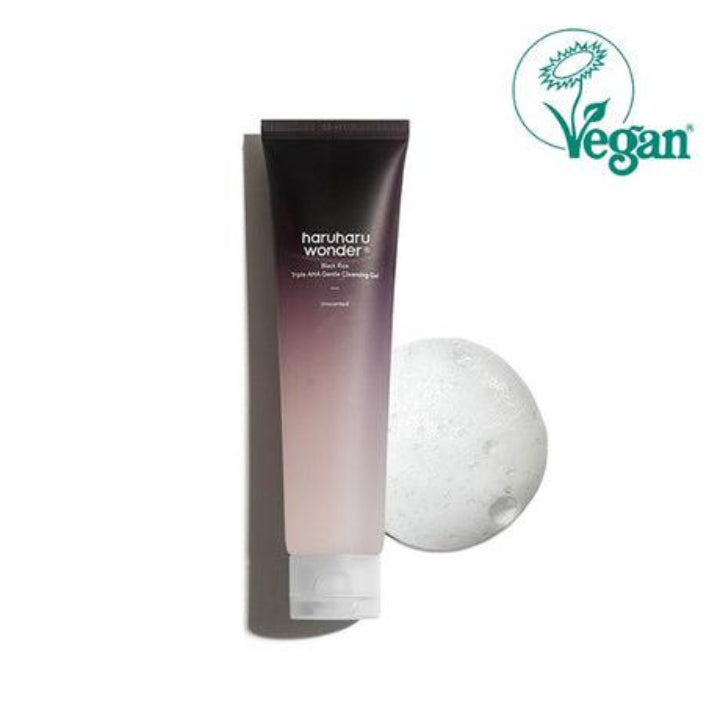 Haruharu Wonder Black Rice Triple AHA Gentle Cleansing Gel Unscented 100ml