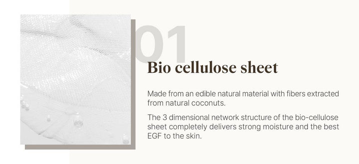 Reblocell Flossom Regenerating Facial Mask EGF 1ppm 1 Sheet