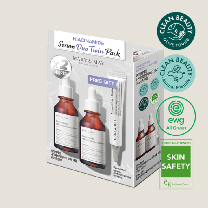 Mary & May Niacinamide Serum Duo Twin Pack (30ml x2+Eye cream12g)