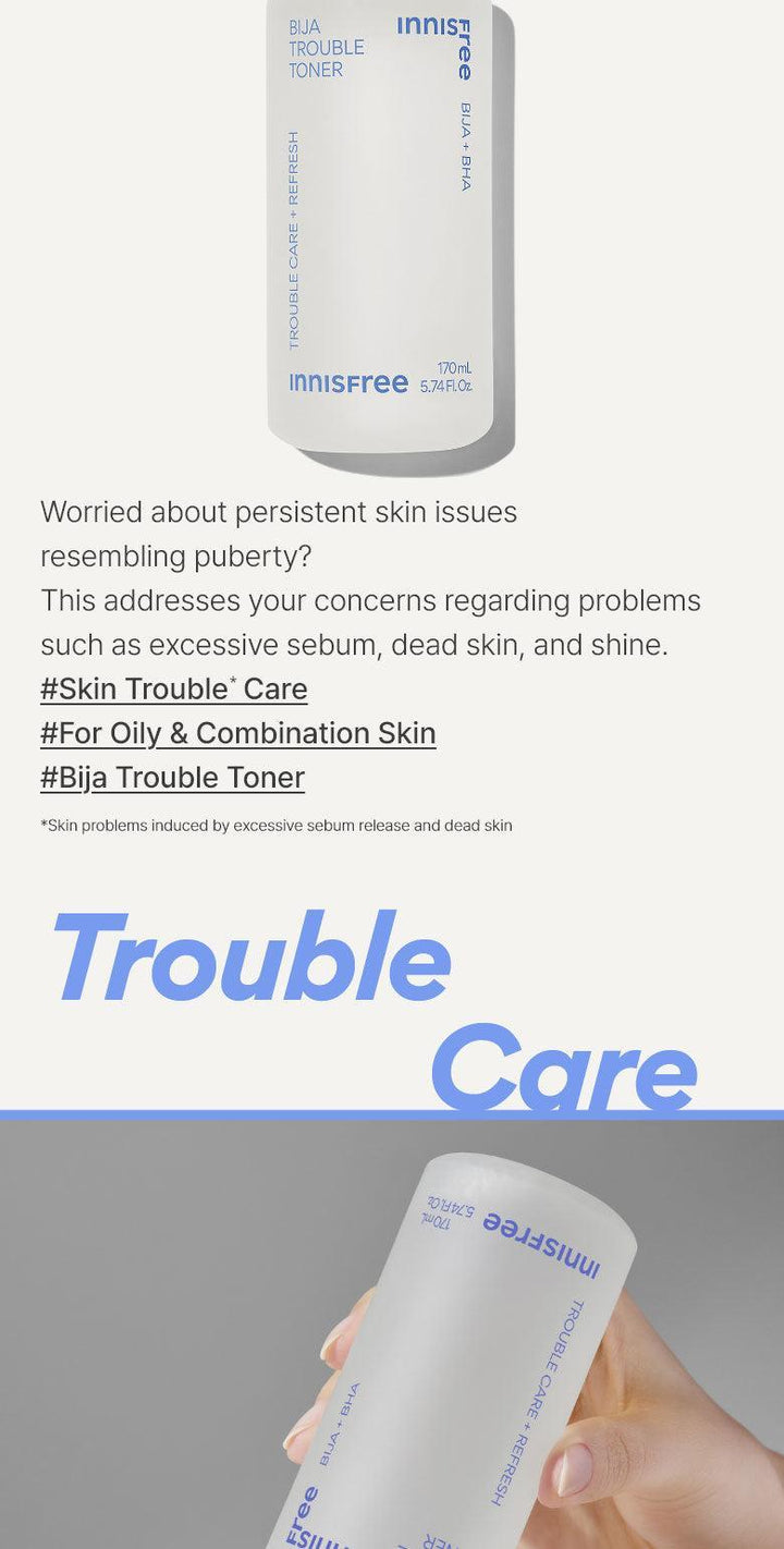 Innisfree Bija Trouble Toner 170ml