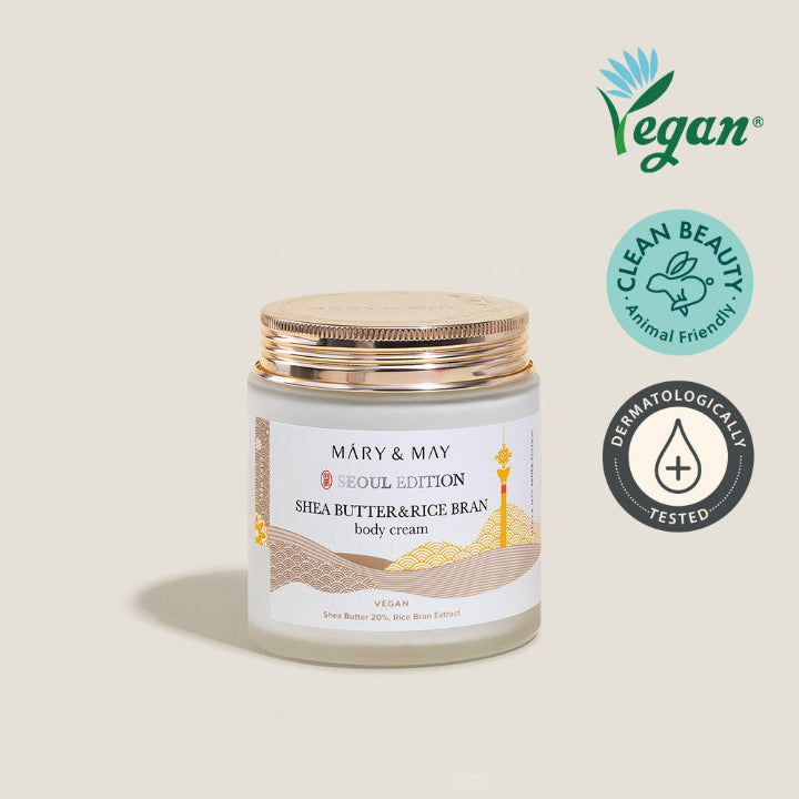 Mary & May Shea Butter & Rice Bran Body Cream 250ml