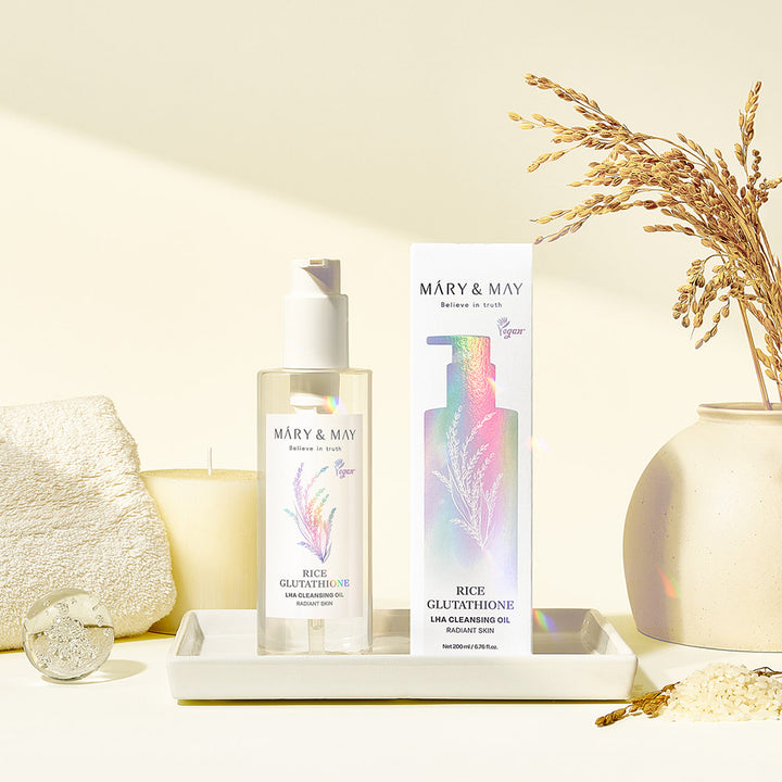Mary & May Rice Glutathione LHA Cleansing Oil 200ml