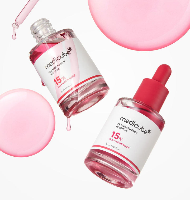 medicube TXA+Niacinamide 15% Glow Facial Serum for After Spot Care | All-in-One Daily Korean Skincare | Uneven Skin Tone, Texture, and Hydration Care | High-Potency Tranexamic Acid 5% | 1.01 fl.oz