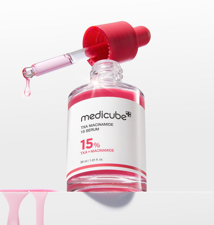 medicube TXA+Niacinamide 15% Glow Facial Serum for After Spot Care | All-in-One Daily Korean Skincare | Uneven Skin Tone, Texture, and Hydration Care | High-Potency Tranexamic Acid 5% | 1.01 fl.oz