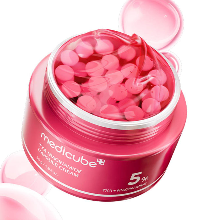medicube TXA+Niacinamide Capsule Cream as the next step for after spot care|Ultimate Dual Radiance Moisturizer|Uneven Skin Tone, Texture, Hydration|Tranexamic Acid&Niacinamide|Korean Skincare|1.94oz