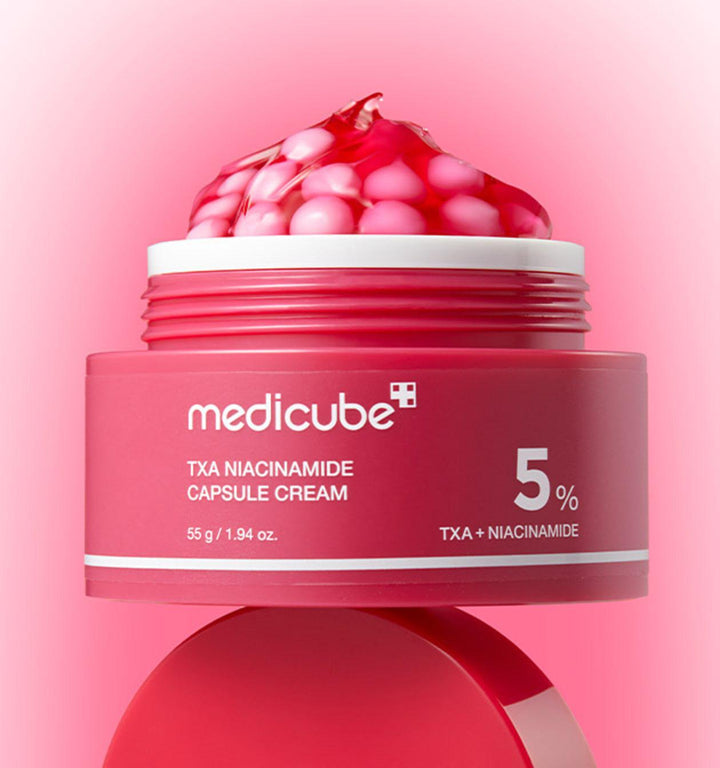 medicube TXA+Niacinamide Capsule Cream as the next step for after spot care|Ultimate Dual Radiance Moisturizer|Uneven Skin Tone, Texture, Hydration|Tranexamic Acid&Niacinamide|Korean Skincare|1.94oz