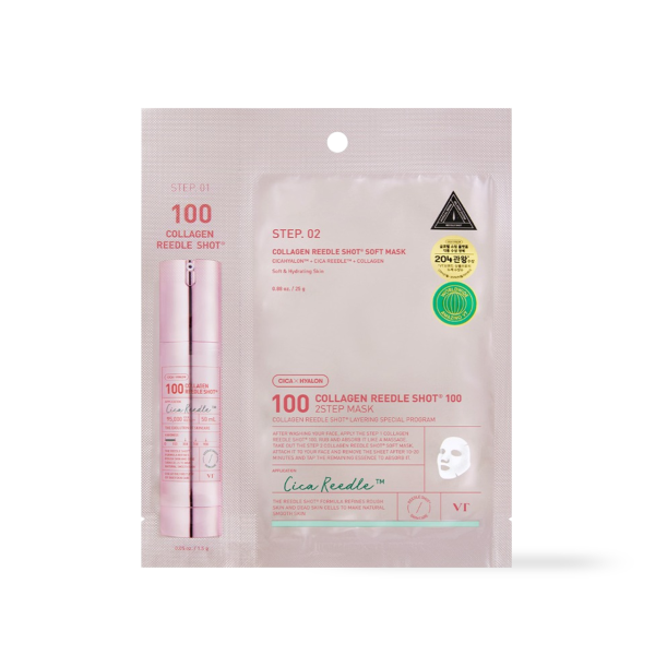 VT Cosmetics COLLAGEN Reedles Shot 100hL 2 STEP MASK
