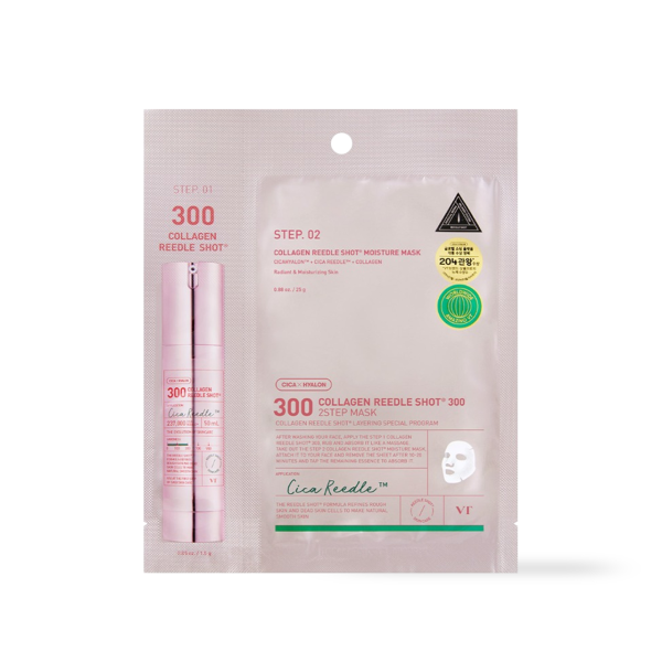 VT Cosmetics COLLAGEN Reedles Shot 300hL 2 STEP MASK
