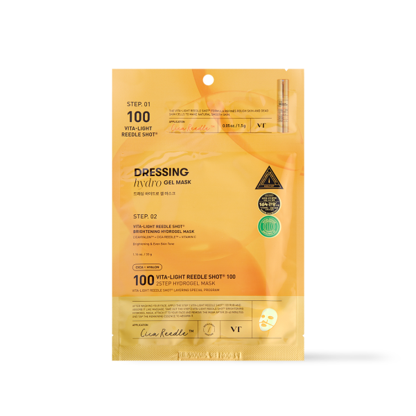 VT Cosmetics VITA-LIGHT Reedle Shot 100 2STEP Hydrogel Mask - 2type