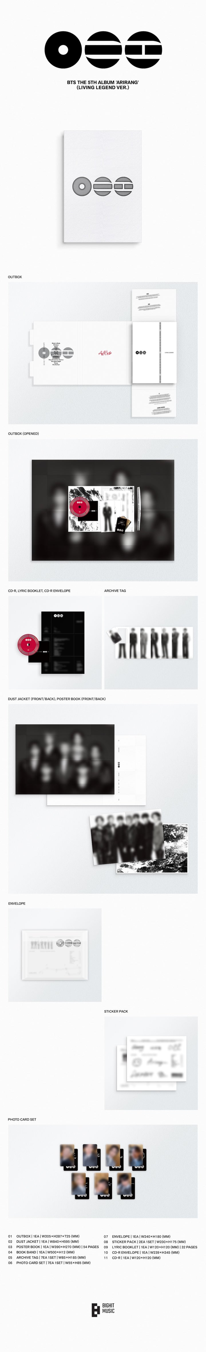 BTS ARIRANG (Living Legend Ver.)