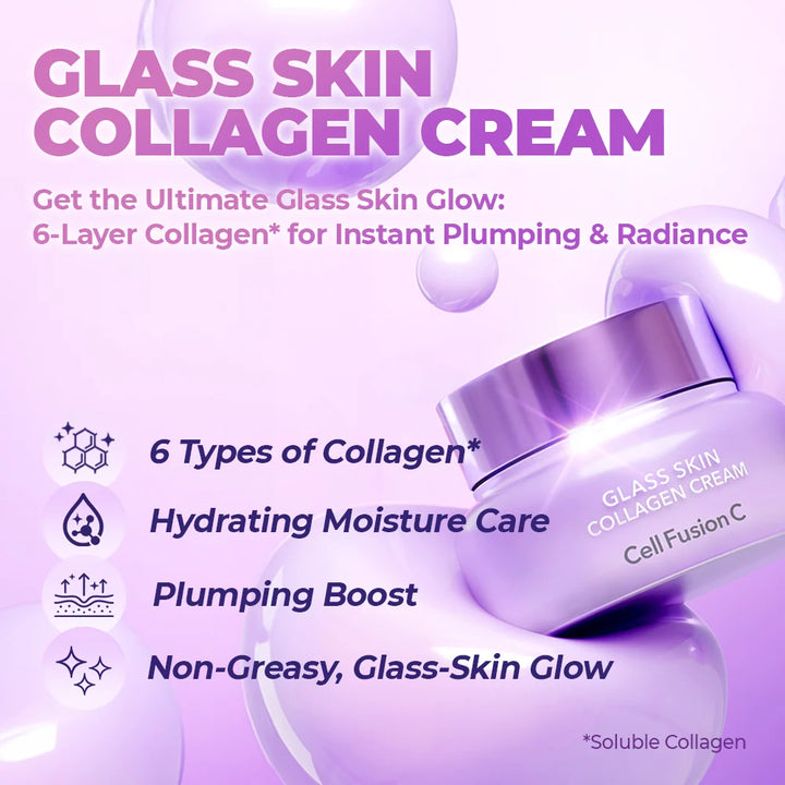 CellFusionC Glass Skin Collagen Cream 55ml