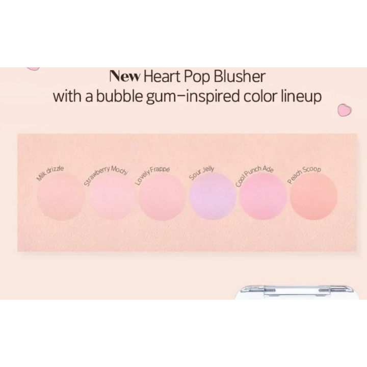 Etude House Sarr Sweeties Heart Pop Blusher 4g - Peach Scoop