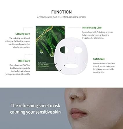 Dr.Ceuracle Tea Tree Purifine Soothing Mask 10pcs