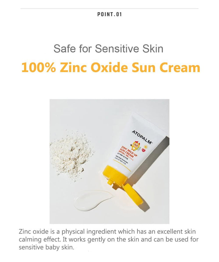ATOPALM Zinc Mild Up Sun Cream SPF50+ PA++++ 65g