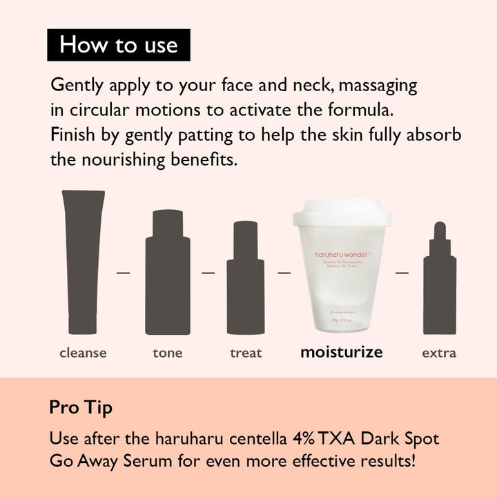 Haruharu Wonder Centella 5% Niacinamide Radiance Gel Cream 90g