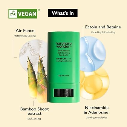 Haruharu Wonder Black Bamboo Daily Soothing Sun Shield  SPF50+ PA++++ 20g