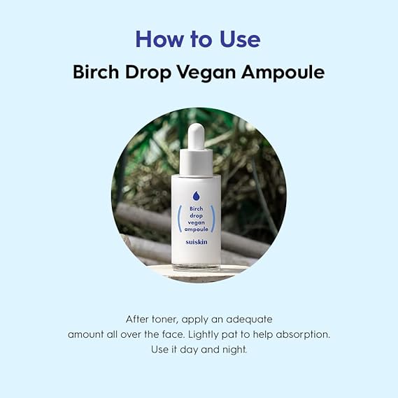 SUISKIN Birch Drop Vegan Ampoule - 35ml