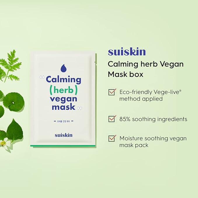 SUISKIN Calming (herb) Vegan Mask box