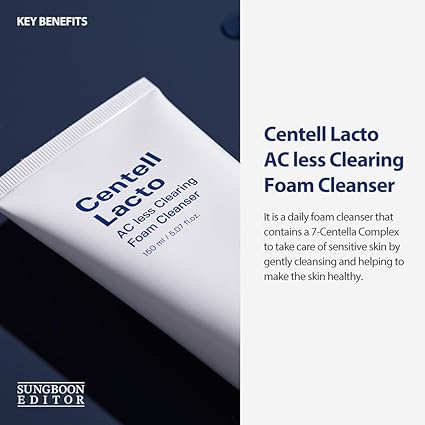 SUNGBOON EDITOR Centell Lacto AC Less Clearing Foam Cleanser 150ml