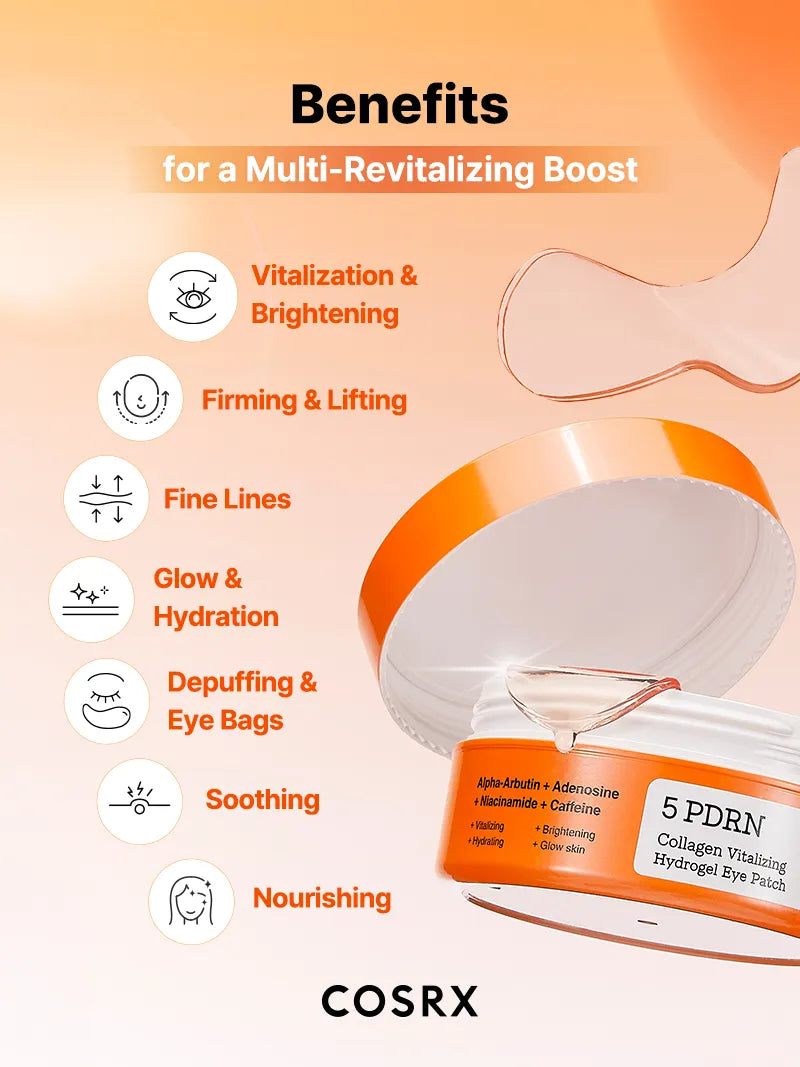 Cosrx 5 PDRN Collagen Vitalizing Hydrogel Eye Patch 60ea