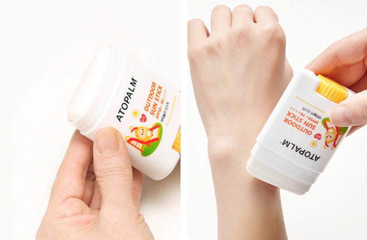 ATOPALM cream being applied to a child&