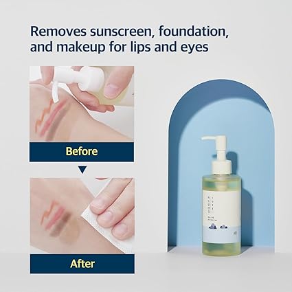 ROUND LAB 1025 Dokdo Cleansing Oil 6.76 Fl Oz, Facial Oil Cleanser for Face, Deep Pore Cleansing, Makeup Blackhead Impurities Remover, Easy to Wash Off No Oily Residue, Korean Skin Care