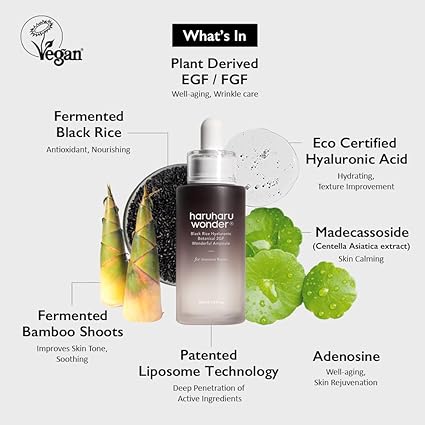 Haruharu Wonder Black Rice Hyaluronic Botanical 2GF Wonderful Ampuole 30ml