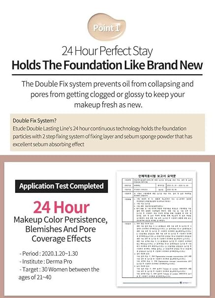 Etude House Double Lasting Foundation 30g No.17N1 Neutral Vanilla