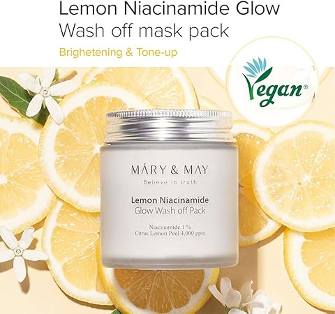 Mary & May Lemon Niacinamide Glow Wash Off Pack 125g