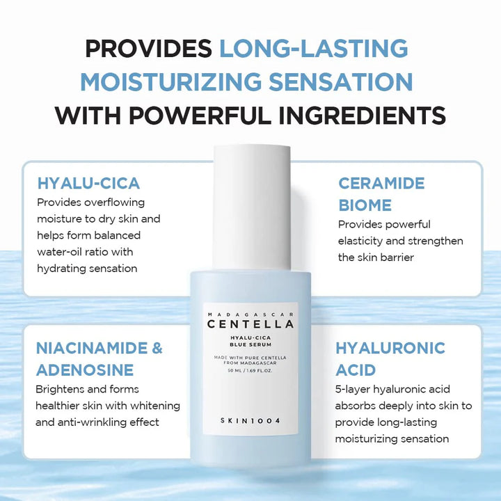 Skin1004 Madagascar Centella Hyalu-Cica Blue Serum 50ml
