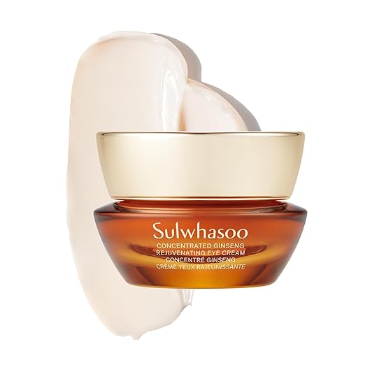 Sulwhasoo Concentrated Ginseng Rejuvenating Eye Cream- Korean Ginseng & Peptide Anti-Aging Under Eye Cream for Wrinkes, Puffiness, Dark Circles & Radiance, 0.50 fl. oz. (Packaging May Vary)