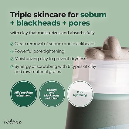 Isntree Mugwort Calming Clay Mask 100ml