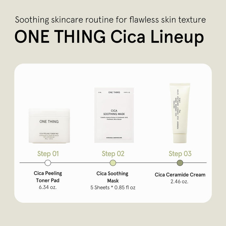 One Thing Cica Peeling Toner Pad 180g/65pcs