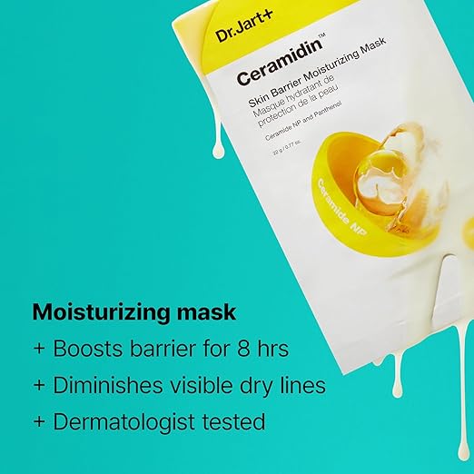 Dr.Jart+ CERAMIDIN SKIN BARRIER MOISTURIZING MASK 22g  - 1pc
