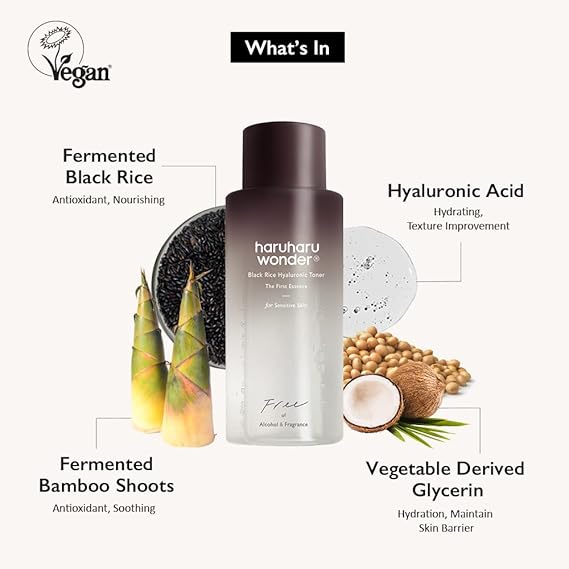 Haruharu Wonder Black Rice Hyaluronic Toner for Sensitive Skin 300ml