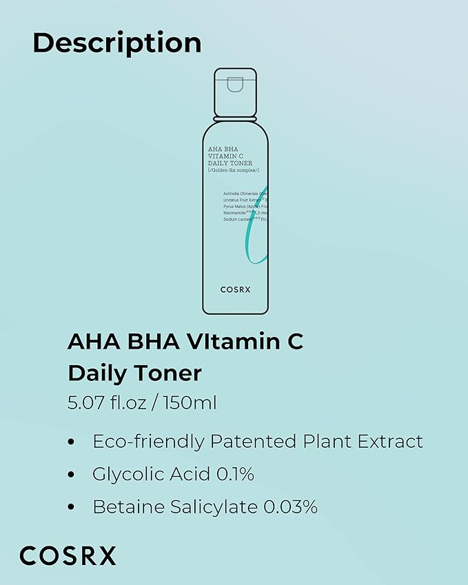 Cosrx Refresh AHA BHA Vitamin C Daily Toner 280ml