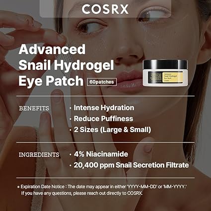 Cosrx Advanced Snail Hydrogel Eye Patch 60ea