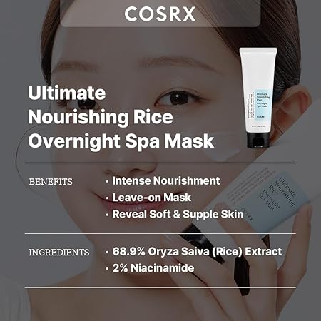 Cosrx Ultimate Nourishing Rice Overnight Spa Mask 60ml