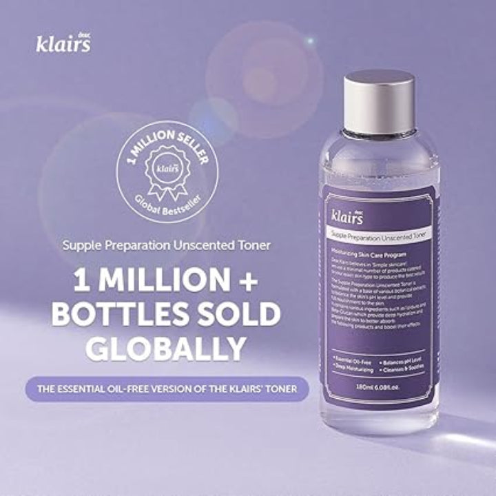 Klairs Supple Preparation Unscented Toner 180ml