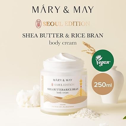 Mary & May Shea Butter & Rice Bran Body Cream 250ml