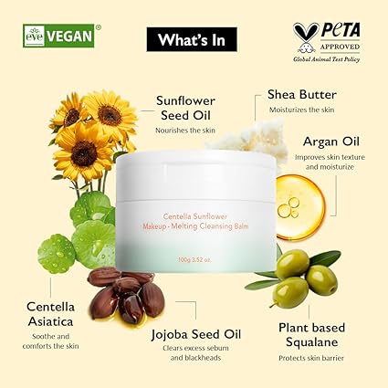 Haruharu Wonder Centella Sunflower Makeup-Melting Cleansing Balm 100g