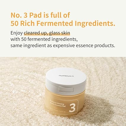 Numbuzin No.3 Radiance Glowing Jumbo Essence Pad 70Pads 150ml