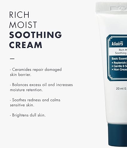 Klairs Rich Moist Soothing Cream 80ml